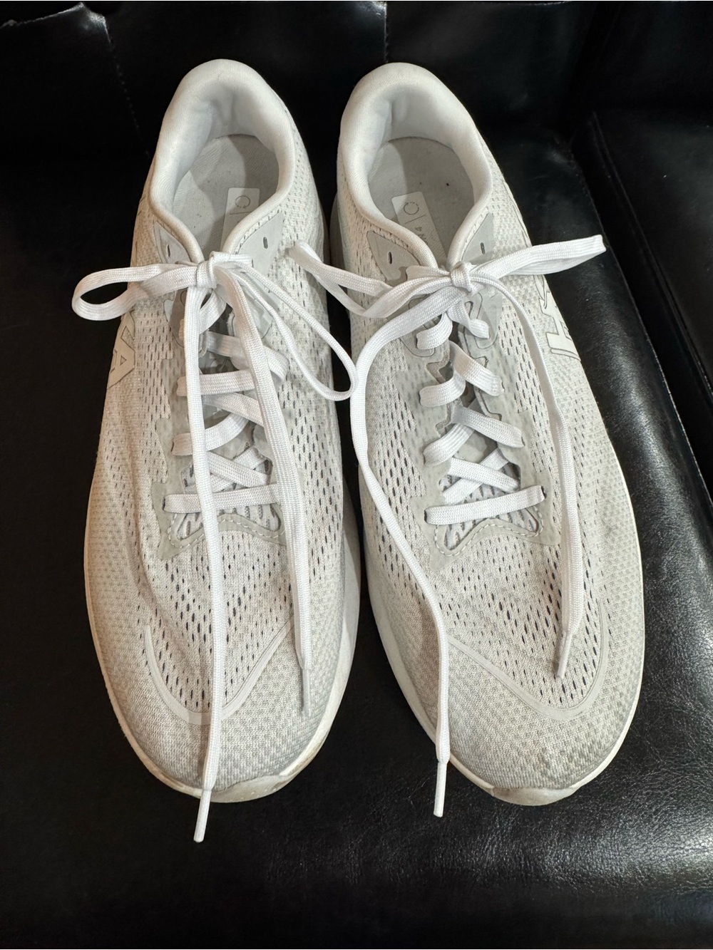 HOkA Men's Lightweight, Light Gray Running Shoes. Size 12.